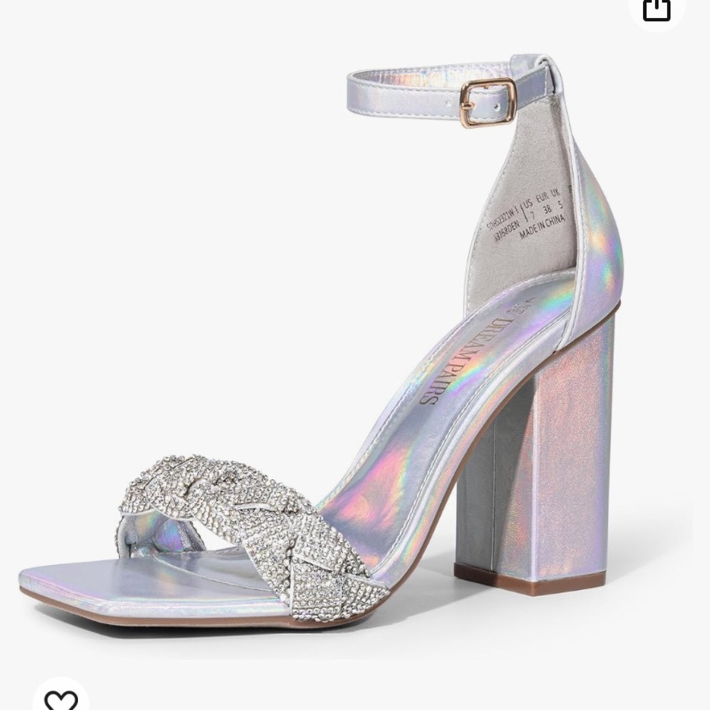 DREAM PARIS Womens Holographic Heels (NWOT)